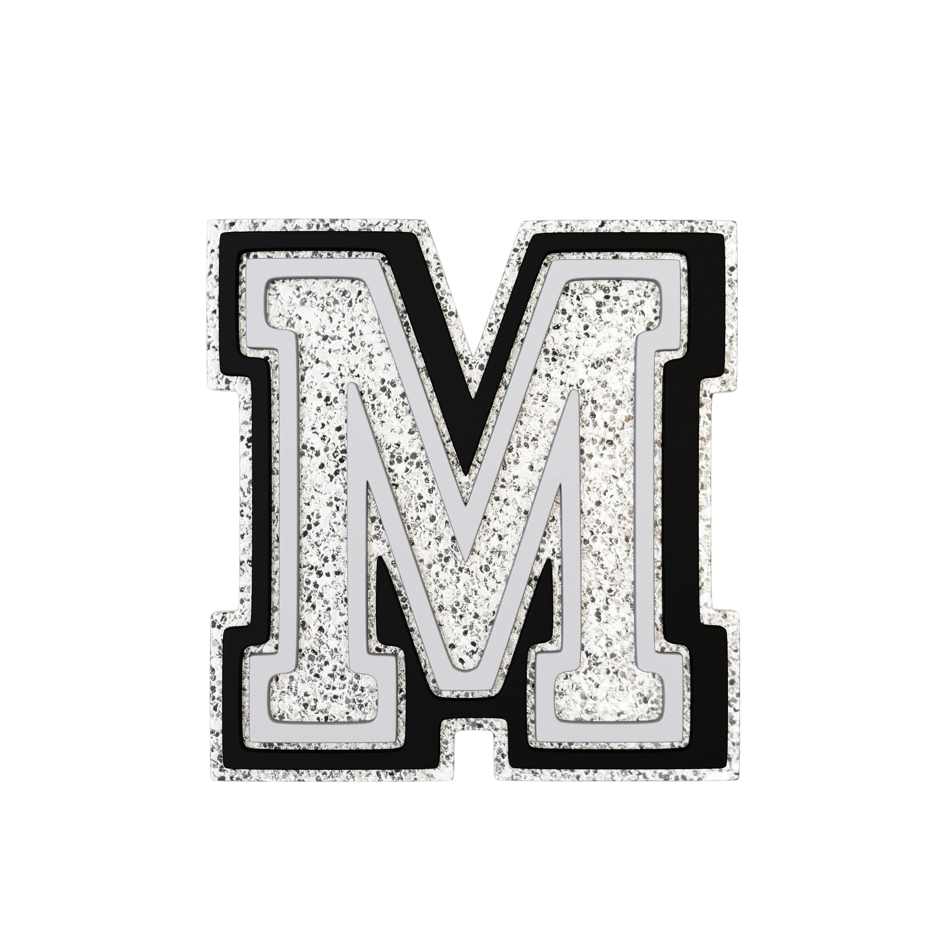 Silver Letter M