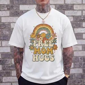 Free Mom Hugs T-Shirt: Rainbow Pride LGBTQ Apparel 3
