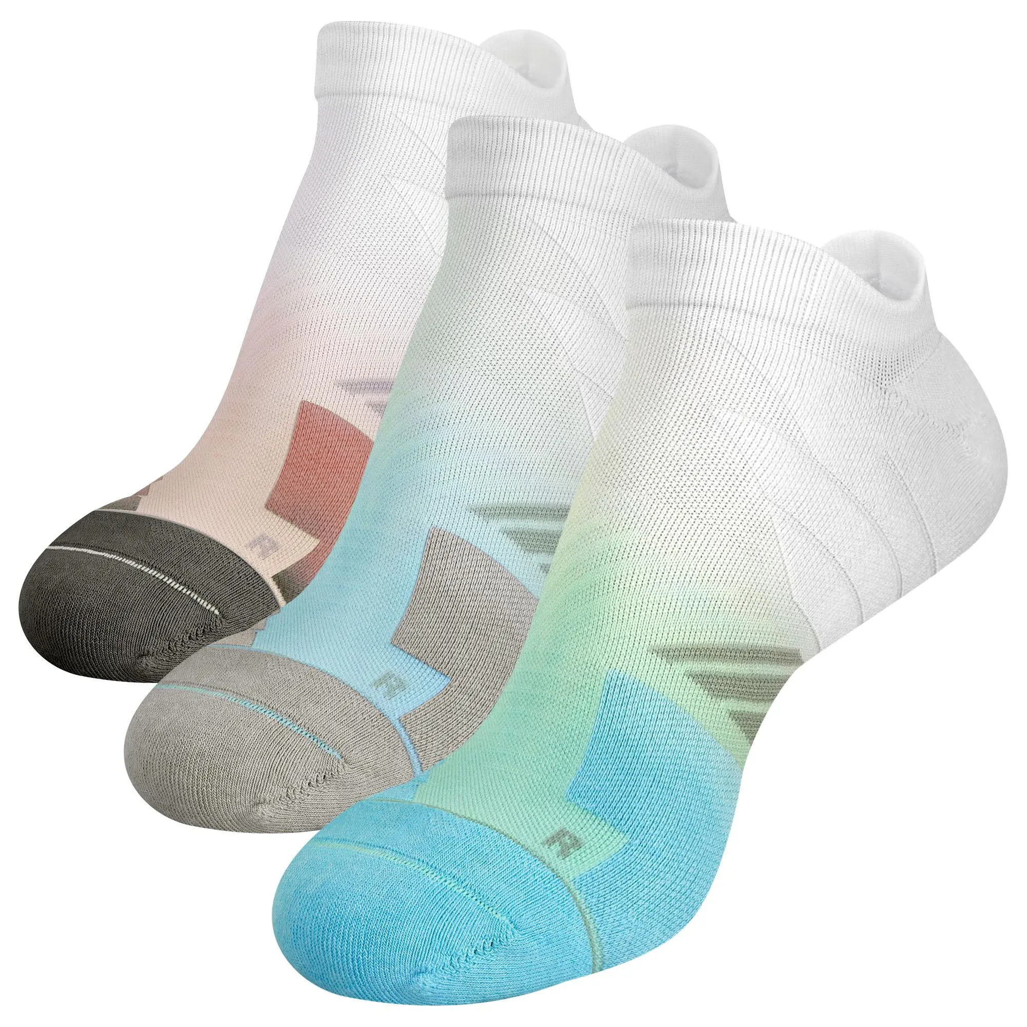 Hylaea Running Athletic Anti-Blister Wicking Coolmax Socks, Seamless Anti-odor