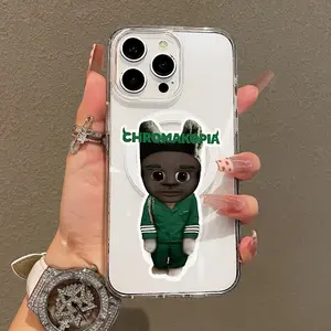 Magnetic Soft Case for iPhone11/12/13/14/15/16/promax, Chromakopia Green Outfit Doll MagSafe Compatible, transparent phonecase stuff,Aesthetic Pattern Design,cutephonecases
