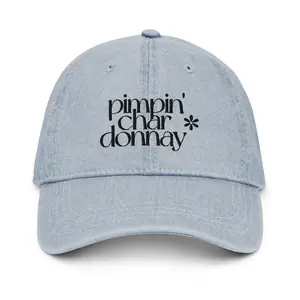Pimpin' Chardonnay Light Blue Denim Hat
