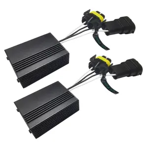 AUXITO H8/H9/H11/H16 LED Headlight Canbus Decoder Anti Flicker Harness Error Free Resistor Decoder for LED Headlight Bulbs, Pack of 2