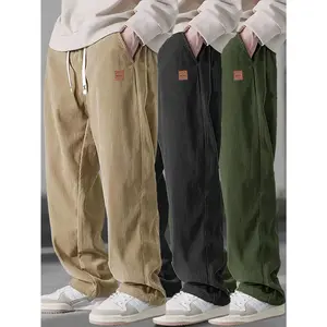 Men's Three-Piece Casual Pants Set - Gray Khaki and Black Green Minimalist Versatile Jogger Style Loose Fit Comfortable Spring Autumn Trousers SpringStatements