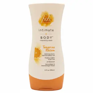fds Intimate + Body Cleansing Wash, Tangerine Blossom, 296 ml (10 fl oz) Safe & Gentle for Intimate Body Use