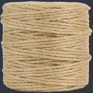 Natural Jute Rope for Garden and Crafts, 4mm Thick 328 Feet Strong Twine, Eco-Friendly Brown Cord for Hanging Plants and DIY Decor, Durable 4 Ply Jute Fiber for Home and Outdoor Use