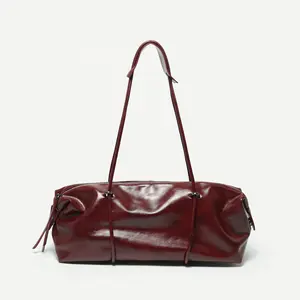 Bria | Cowhide Split Leather Shoulder Bag