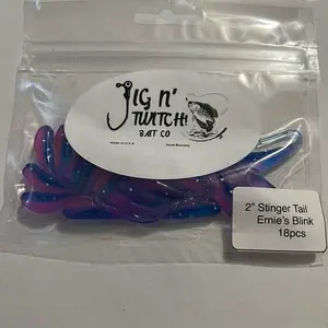 2 inch stinger tail shad ernie’s blink