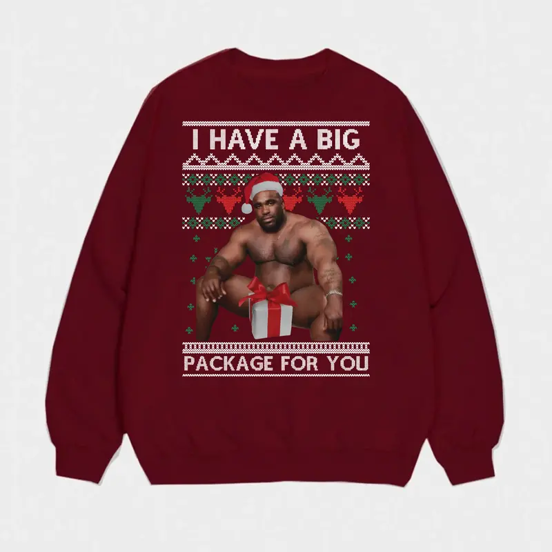 thumbnail image 2 of Macho Man Randy Savage Ugly Christmas Sweater – Red Festive Madness Mens Sweater – Freeze Brand 2 of 5