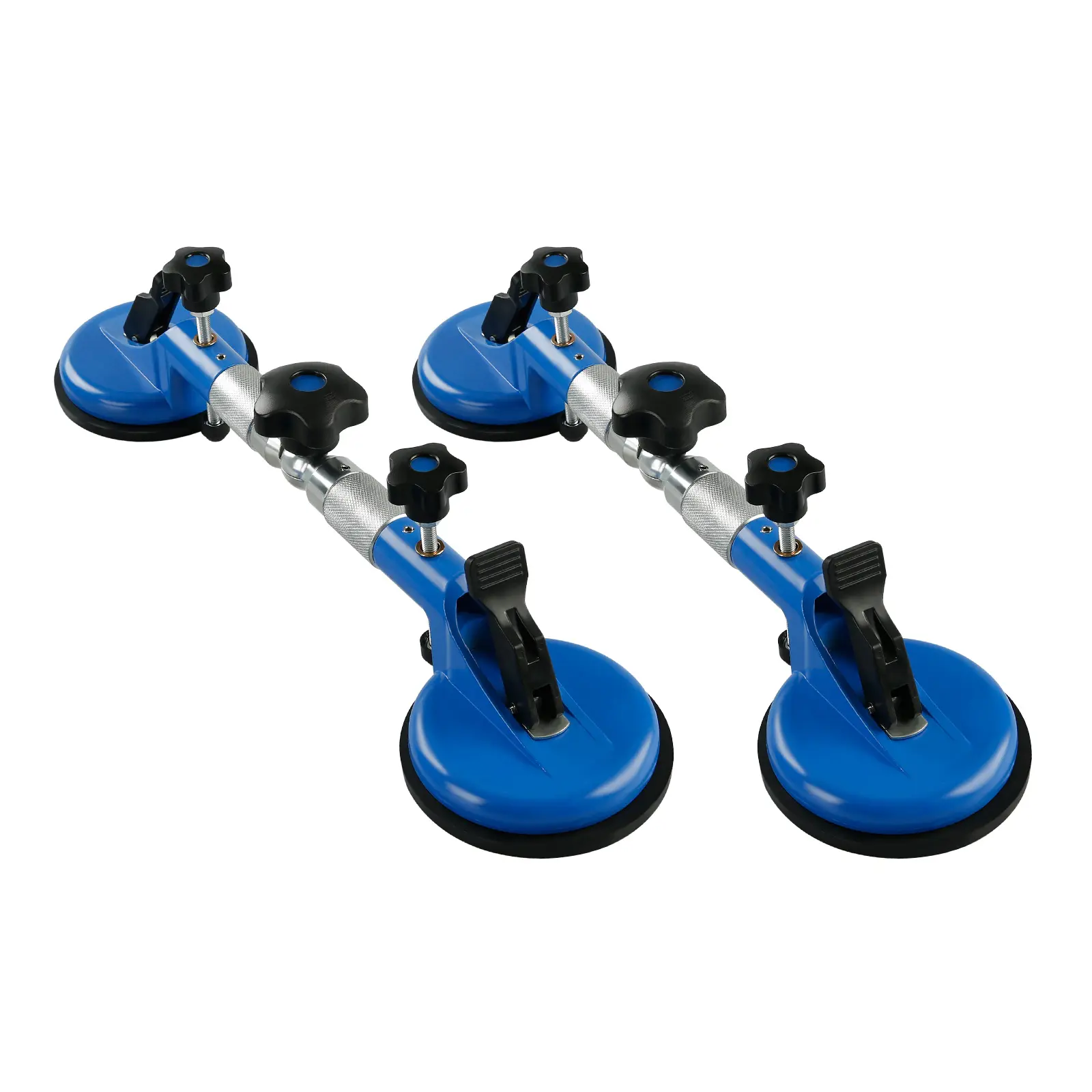 2PCS 396lb Vacuum Leveling Clamp - 360° Swivel Seamless Installer for Granite/Quartz/Stone Countertops - Adjustable Grip Lift Tool for Tile & Glass Slabs tools fathersdaygift Rubber