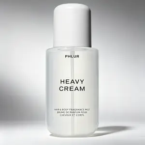PHLUR Heavy Cream Body Mist 240ml，Women’s Gourmand Vanilla Spray，Marshmallow Coconut Caramel，Vegan Clean Beauty