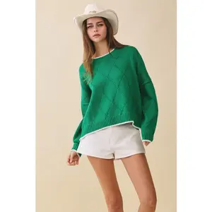 Diamond Knit Sweater