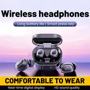 Ultra long battery life—peace of mind all day. Wireless Bluetooth earphones, high-fidelity sound quality, stable and clear call quality. Suitable for sports, office work, and everyday use. gamingheadset touch operation hd audio earbuds mini invisible