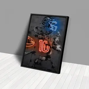 [ SPORT POSTER- UNFRAMED POSTER] Bo Nix Poster - Denver Broncos Print, Unframed Wall Art, Kids' Room, Man Cave, Fan Gift, Home Decor outdoorfun