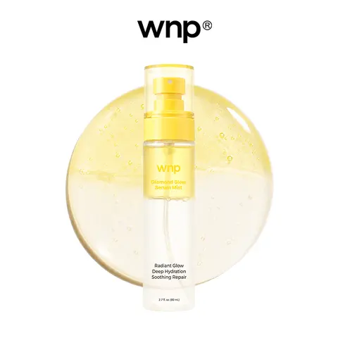 [WNP Official] Diamond Glow Serum Mist - Active Hydrating Moisturizers & Mists, 24hr Moisturizing Formula, 3-Second Glow Boost, Hydration Lock, Dewy Skin, Redness Relief, Makeup-Friendly