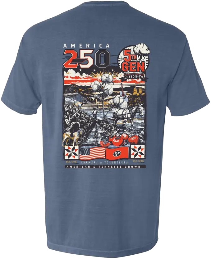 5th GEN COTTON CO 250th CELEBRATION LIMITED EDITION TEE