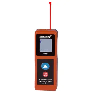 Johnson 2829588 85 ft. Indoor & Outdoor Distance Measurer Laser, Orange - 1 x 5.25 in.