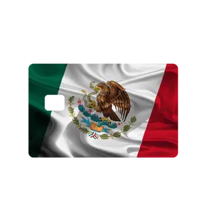Custom Adhesive Stickers Mexico HD Flag Credit Card Sticker - High Quality, Waterproof, Stain Resistant