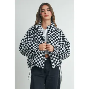Checkered Teddy Jacket
