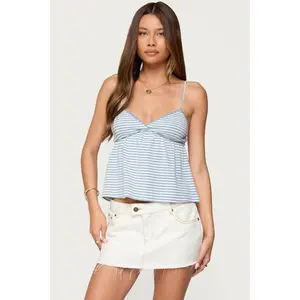 Orietta Striped Babydoll Top