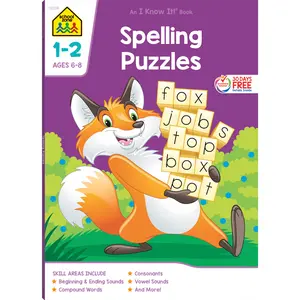 Spelling Puzzles Grades 1-2 Workbook