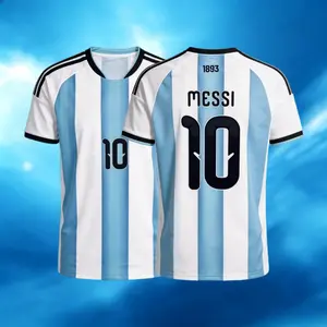 2026 Home And Away Blue 10# Messi Short And Long Sleeve Soccer Jersey Fans Version
