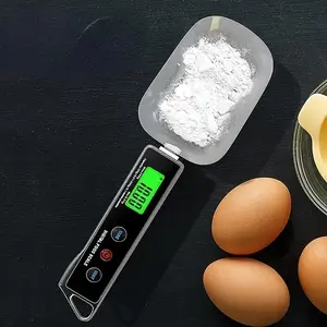 1pc Portable Measuring Spoon Scale, Food Scale, Kitchen Measuring Utensils, Electronic LCD Display Digital Scale, Precision Kitchen Tool for Ingredients, Accurate Gram & Ounce Measurements (500g/0.1g), Compact & Easy-to-Use Design, Battery Not Included