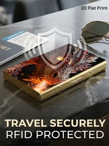 Unisex RFID Blocking Metal Card Holder, Side Open Design, Ultra-Thin Matte Card Case, Secure Storage, Fashion Accessory, Credit Card Wallet