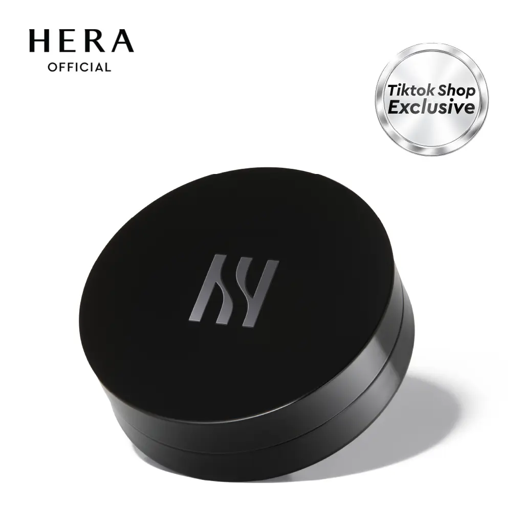 HERA Black Cushion Foundation – Korean Cushion Foundation, Hydrating Long-Wear Coverage with Hyaluronic Acid, 30 Shades