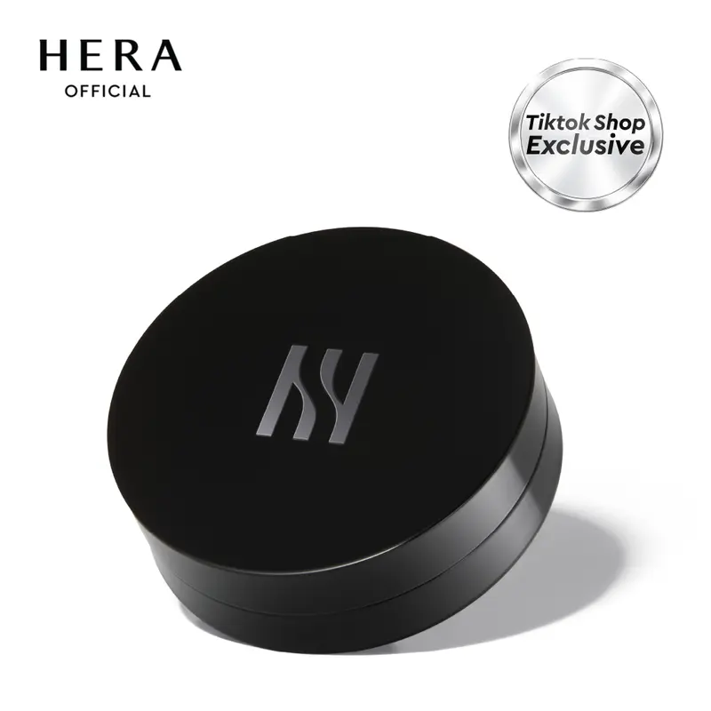 HERA Black Cushion Foundation – Korean Cushion Foundation, Hydrating Long-Wear Coverage with Hyaluronic Acid, 30 Shades