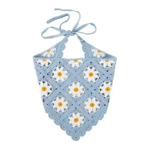 Daisy Crochet Headscarf