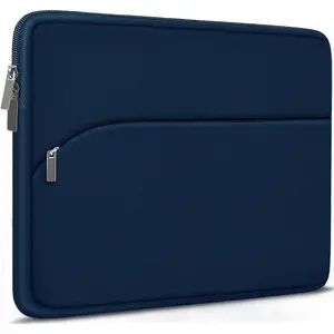 Laptop Sleeve 14 inch, Slim Portable  Protective Cover with Front Pocket, Traveling Carrying Laptop Case Compatible for MacBook Air/Pro, , , , , Deep Blue