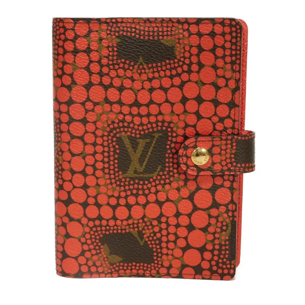 Pre-owned Louis Vuitton Canvas Small Leather Goods Monogram Town Agenda PM notebook cover