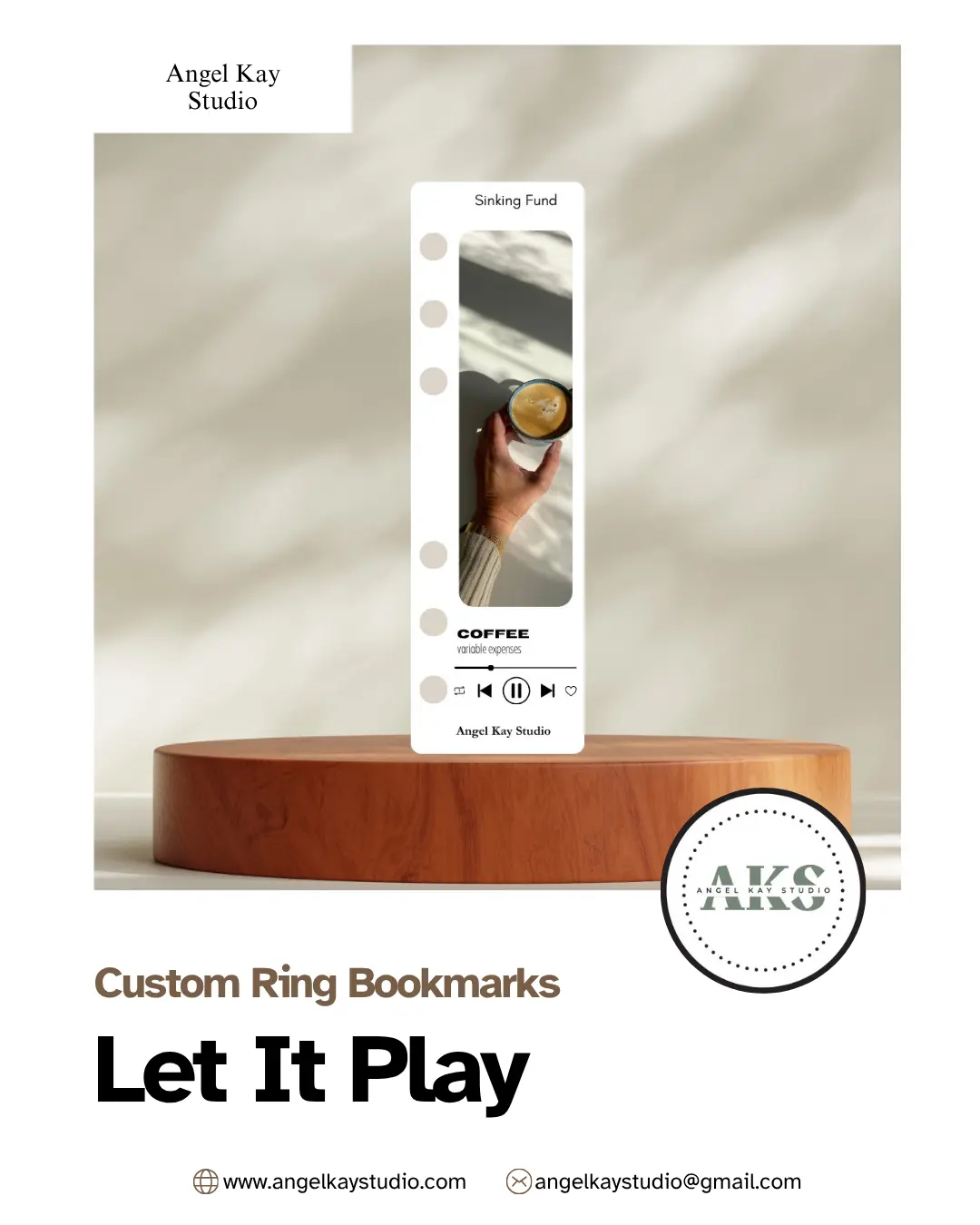 "Let It Play" Custom Bookmarks