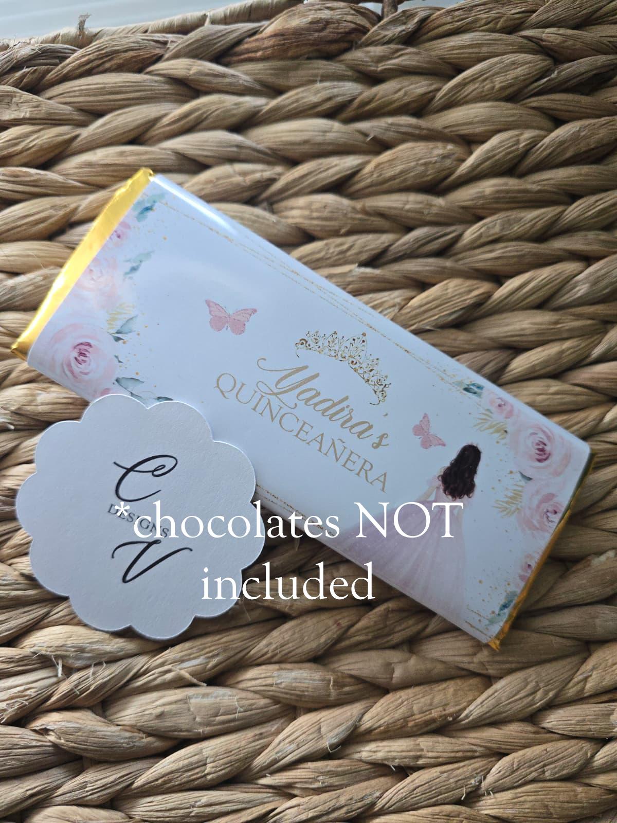 Custom Chocolate Bar labels for 1.55oz Bar