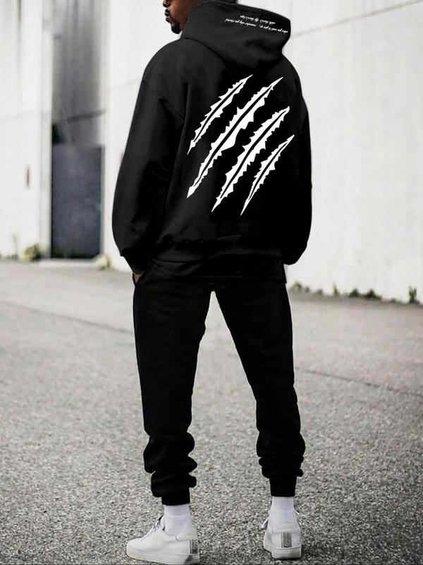 Men's Sweatpants with Hoodie 2 Piece Set Tracksuit Set College Style Casual Long Sleeve Sport Workout Jogging Fashion Outfits Suit Sports Suit Tracksuits TikTokShopBlackFriday TikTokShopCyberMonday