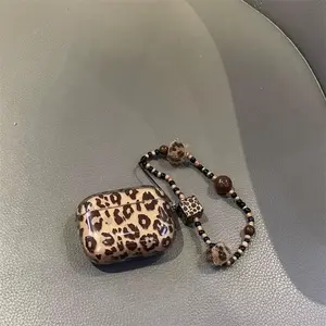 Leopard Print Bluetooth-compatible Headset Case, Decorative Headphone Protector Cover, Fashion Earphone Case Accessories for AirPods Pro 1st, 2nd, 3rd and 4th Generation