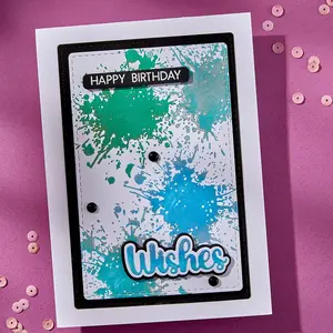 Splatters BetterPress Plate by Lisa Horton