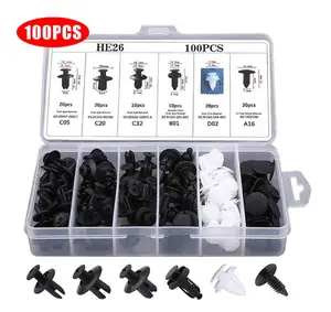 Car Self-Tapping Screw Set, Retaining Clips andSelf-Tapping Screws Suitable for Cars,Motorcycles,Atvs,and Mopeds, U-Type Fastenerswith Anti-Rust Properties,Automotive Accessories Vehicle Interior