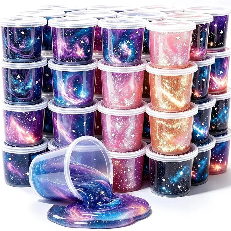 Galaxy Slime Kit, Perfect for Girls Age6-12 Ice and Snow World Theme,for Sensory and Tactile Stimulation