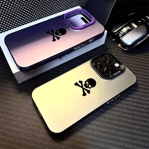Black Skull Shockproof Hard Shell Phone Cover for Apple for iPhone 16 Pro Max 11 13 15 14 Plus 12