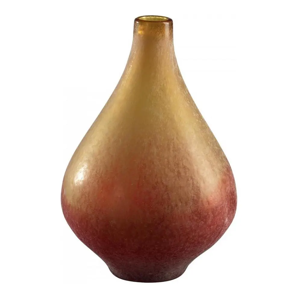 Yellow and Orange 13.75in. Medium Vizio Yellow And Orange Vase - Style: 7314064