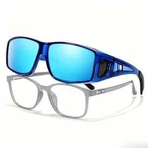 Over Glasses Sunglasses Wrap Around Polarized Sunglasses for Men Women Fit Over Prescription Glasses with UV Protection