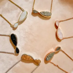 ∞ Infinity Crystal Necklace  Love Energy Jewelry for Her