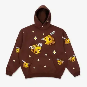 Bee Hoodie - Autumn Medium Long Sleeve Casual Cartoon Style Hoodie, Suitable for Men's Gaming Fans' Autumn and Winter DesignRAIMENTRY