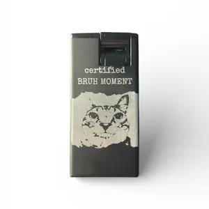 Certified Bruh Moment Laser Engraved UNFUELED Torch Lighter - Cat Meme Bruh Moment
