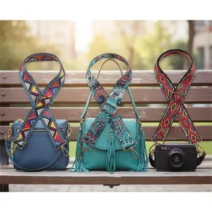 Adjustable Multi-Function Guitar Strap - Women's Fashion Wide Crossbody Strap for Comfort in Travel & Music, Versatile Accessory to Enhance Outfits, Stylish Pattern with Length Adjustment for All Body Types