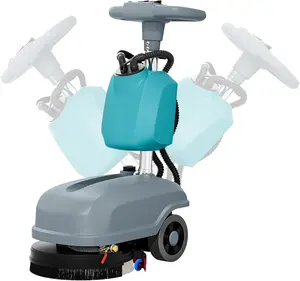 KARHDIR C5 Walk-Behind Commercial Floor Scrubber Machine, 16" Cleaning Width, 500W Motor, 6 Gal Recovery Tank, 24" Suction Width, Brush Speed 200 RPM, 24,000 Sqft/h Coverage, Complete Set of Parts.