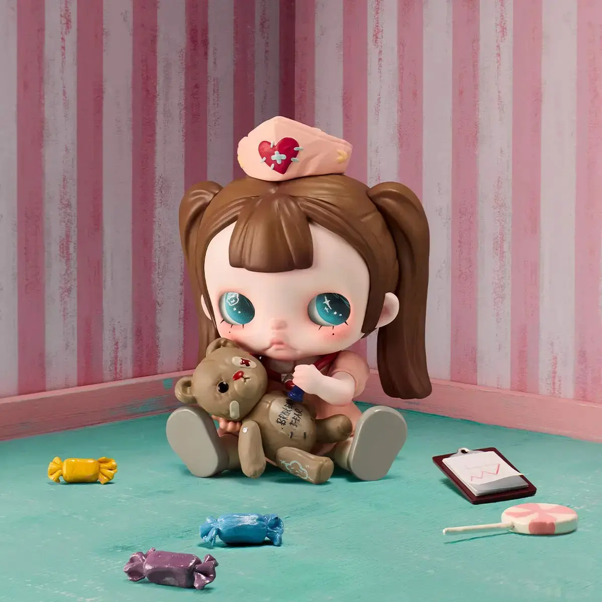 POP MART TinyTiny Act 1 - Sugar Therapy Room Series Hidden Collectible Figures, Collecting Mystery Box for Sports Collectibles Enthusiasts (Full Set Option Available)