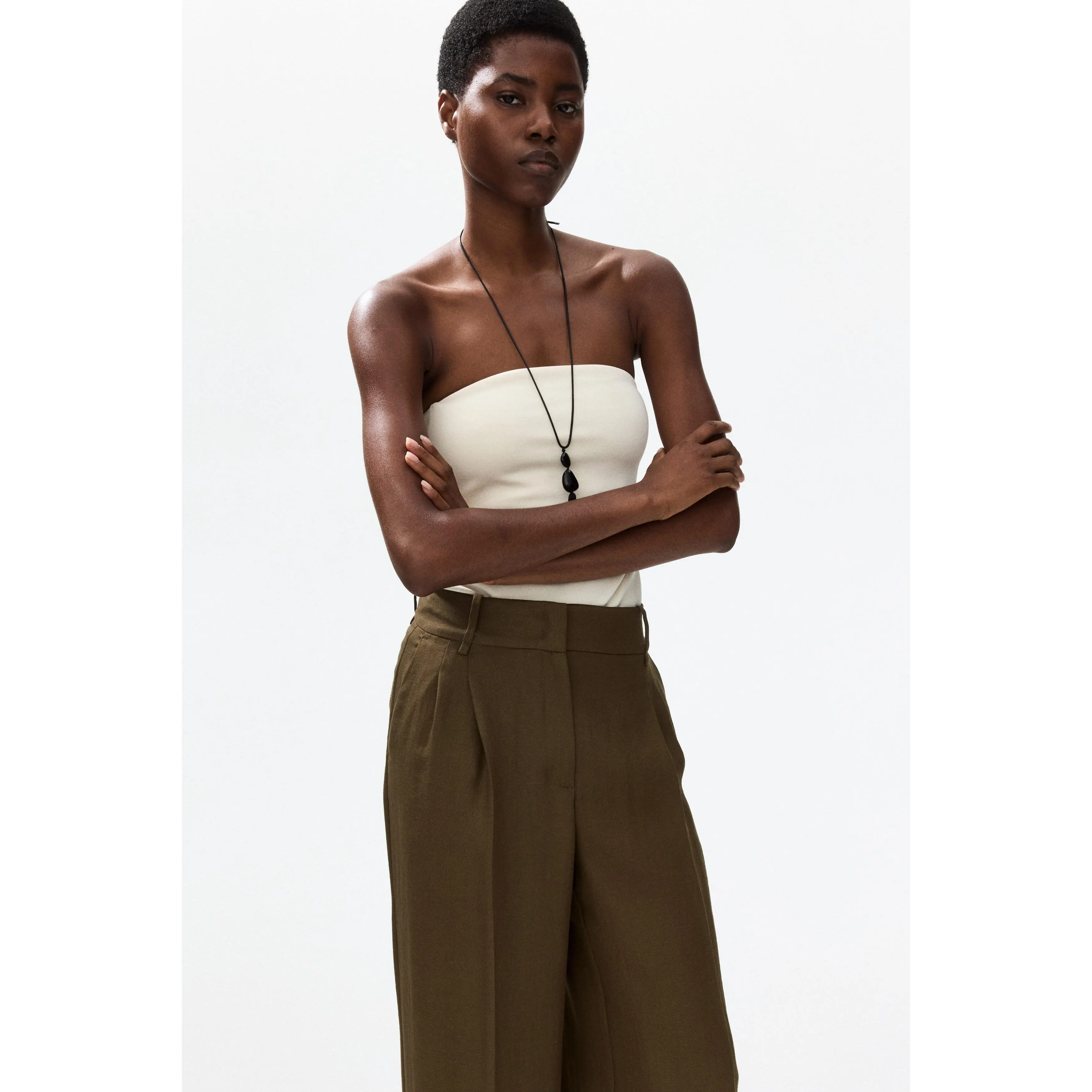 H&M Wide tailored trousers