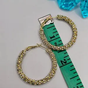 Cute Fashion Style Medium Size Hoop Earrings